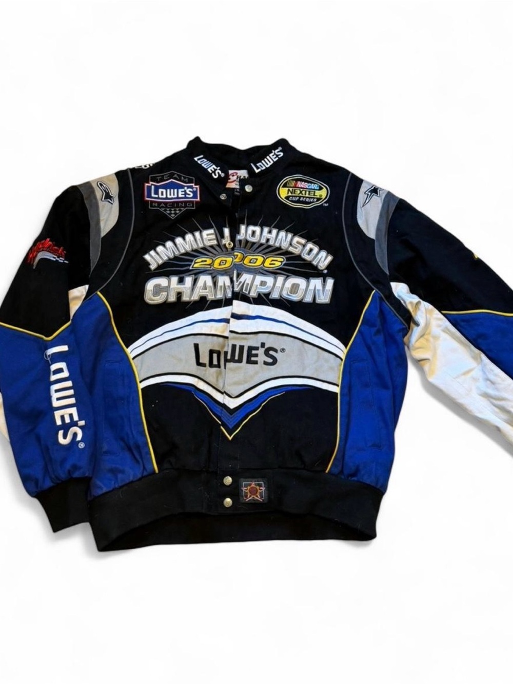 Chase Authentics Jimmie Johnson 2006 Champion Jacket - Blue/Black/White
